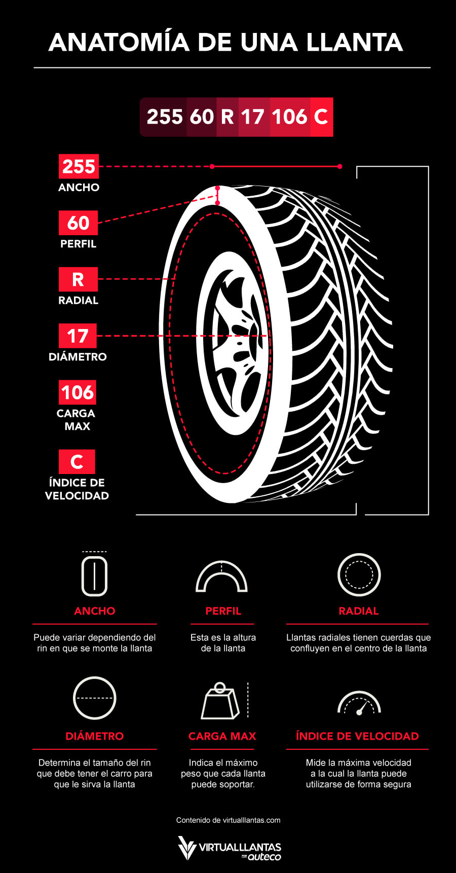 Anatomía de la llanta